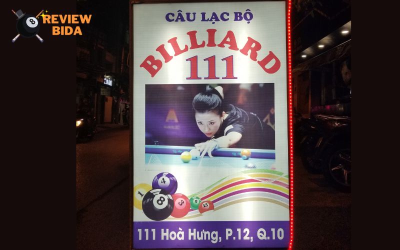 Billiards Club 111 - Nơi trải nghiệm bida chuyên nghiệp tại Quận 10