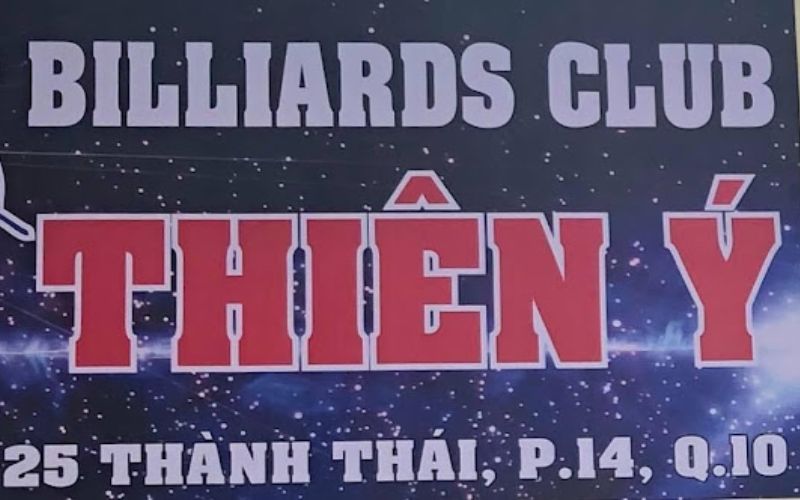 CLB Bida Thiên Ý | Quán bida tại Quận 10, TP Hồ Chí Minh