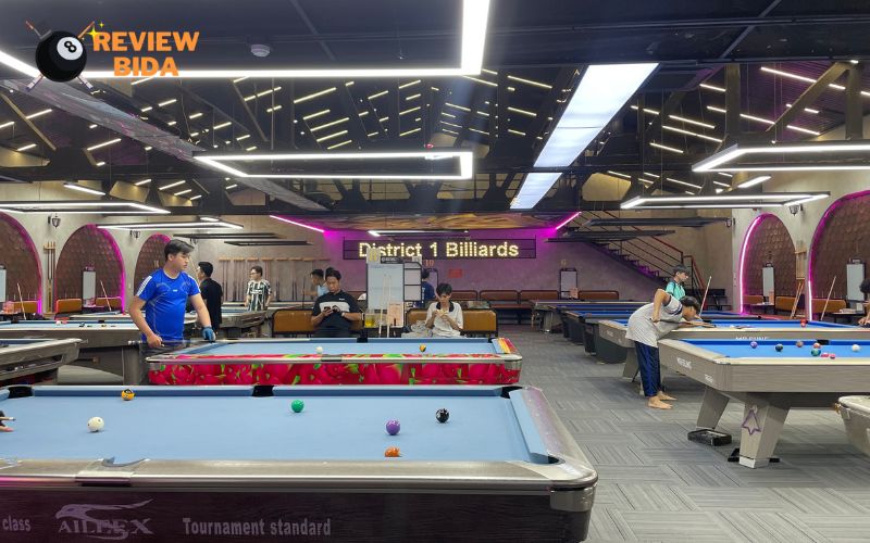 Review District 1 Billiards Club - Quán Bida Quận 1 