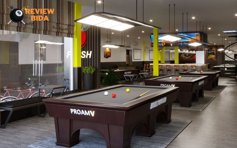 Không gian sang trọng của Flash Billiards Club - Bida Tân Bình