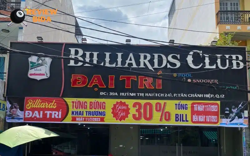 Review CLB Billiards Đại Trí nổi tiếng tại Quận 12 Sài Gòn