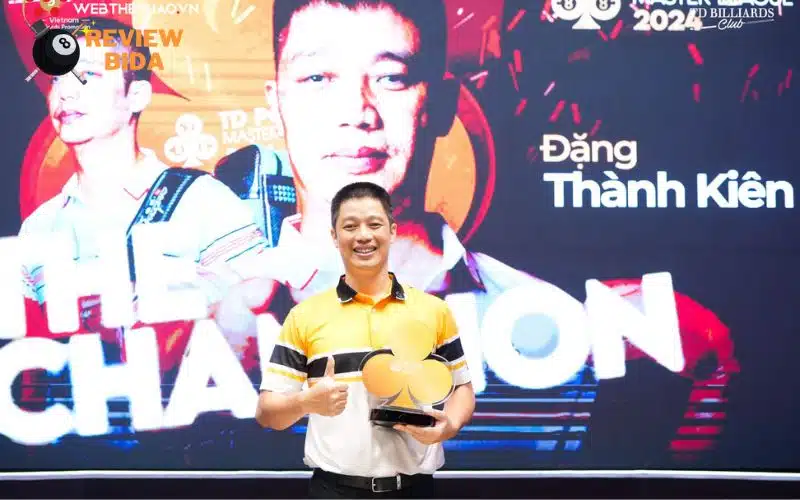 Cơ thủ Đặng Thành Kiên vô địch giải TD Pool Master League 2024 với giá trị tiền thưởng lên đến 250 triệu đồng