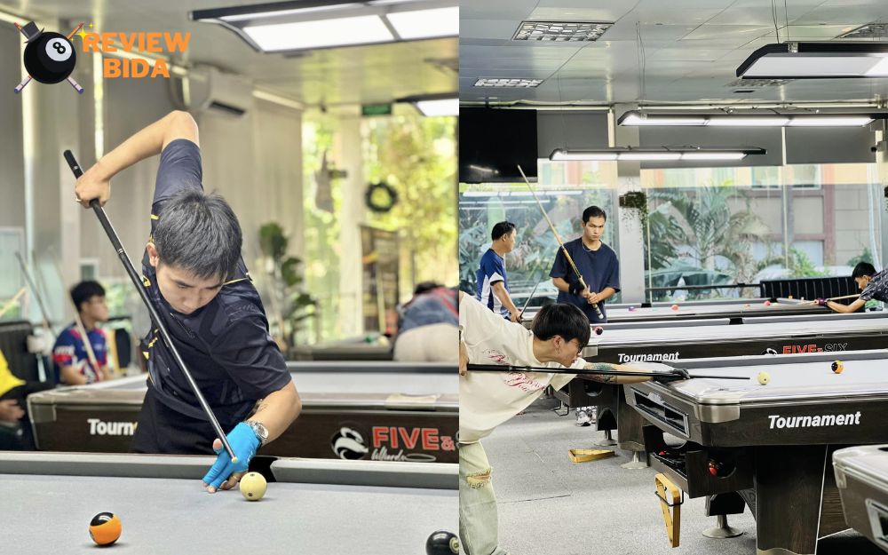 Không gian rộng rãi cho người chơi bida tại DoDo Billiards & Pool