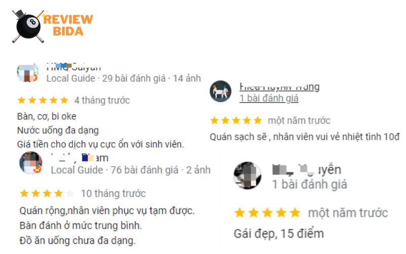 Một số đánh giá của anh em khi lần đầu trải nghiệm dịch vụ tại quán