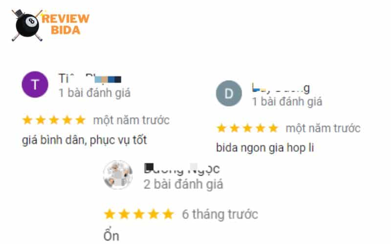 Một số đánh giá từ anh em khi ghé câu lạc bộ Dori