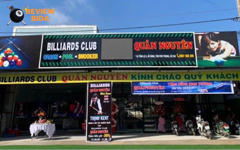 Billiards Club Quân Nguyên | Sân chơi giao lưu đáng trải nghiệm