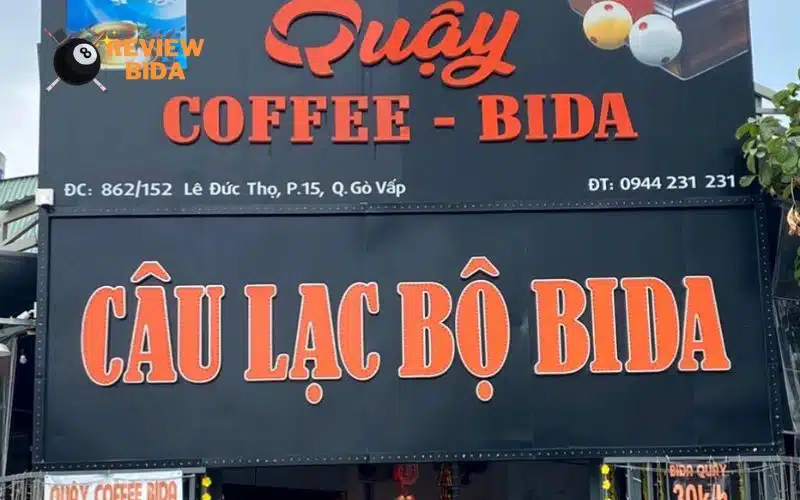 Quậy Coffee Bida | Điểm chơi bida thú vị tại Quận Gò Vấp