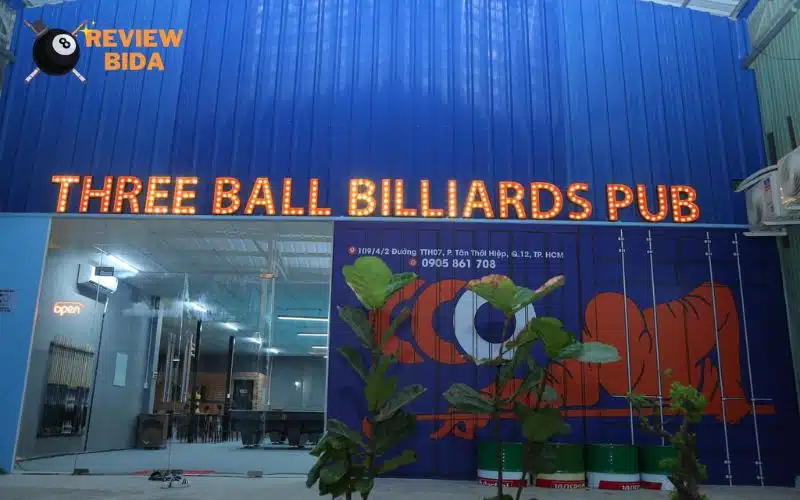 Three Ball Billiards & Pub - CLB Bida hút khách tại Quận 12