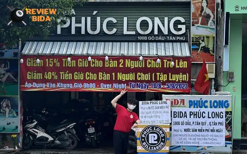 Bida Phúc Long Gò Dầu một đấu trường bida đẳng cấp tại Tân Phú