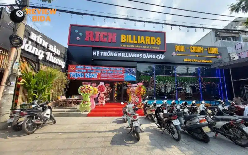 Bida Rich là quán bida chuyên nghiệp tại Quận Tân Phú