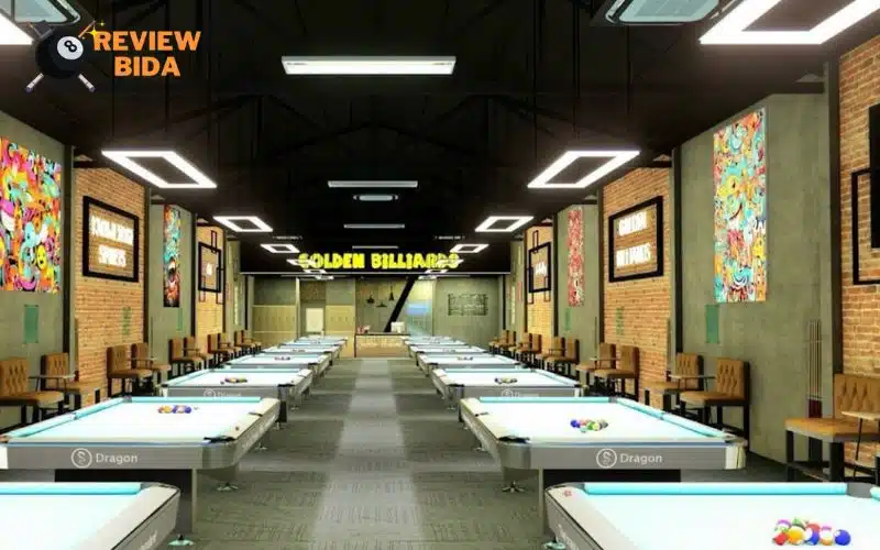 Golden Billiards điểm chơi bida thoải mái tại Quận Tân Phú