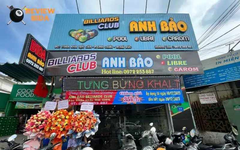 Bida Anh Bảo | Nơi các dân chơi bida Thủ Đức không thể bỏ lỡ