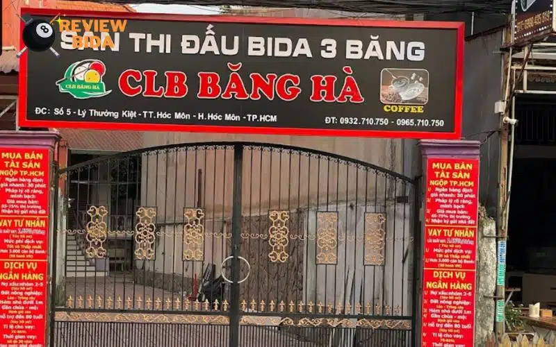 CLB bida Băng Hà (sàn thi đấu bida 3 băng) | Quán bida tại Hóc Môn