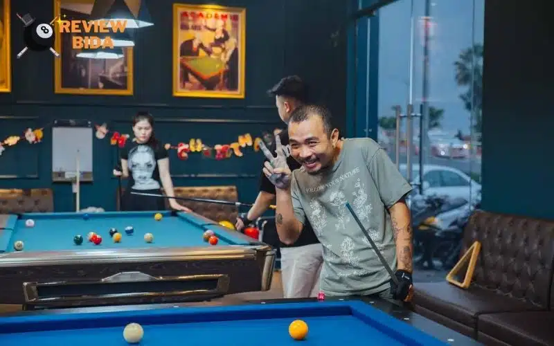 Không gian Dan Billiards thoáng đãng, rộng rãi