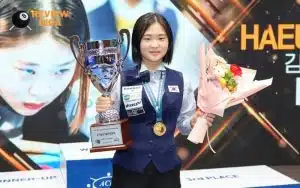 Cơ thủ Kim Ha Eun: Nữ vương Billiards 3 băng hàng đầu thế giới