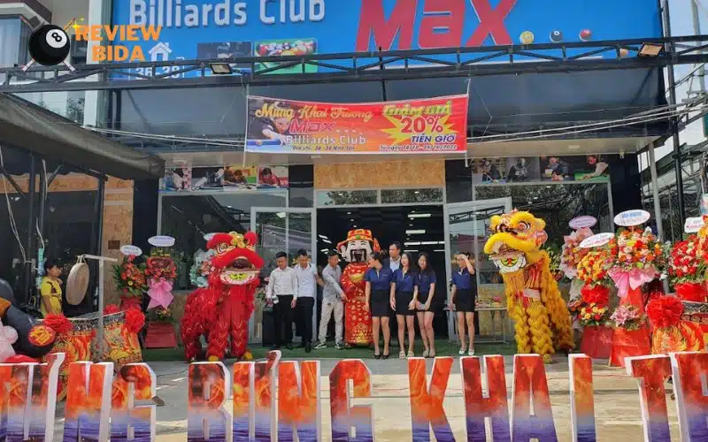 Max Club là điểm đến lý tưởng cho những tín đồ bida Liên Chiểu