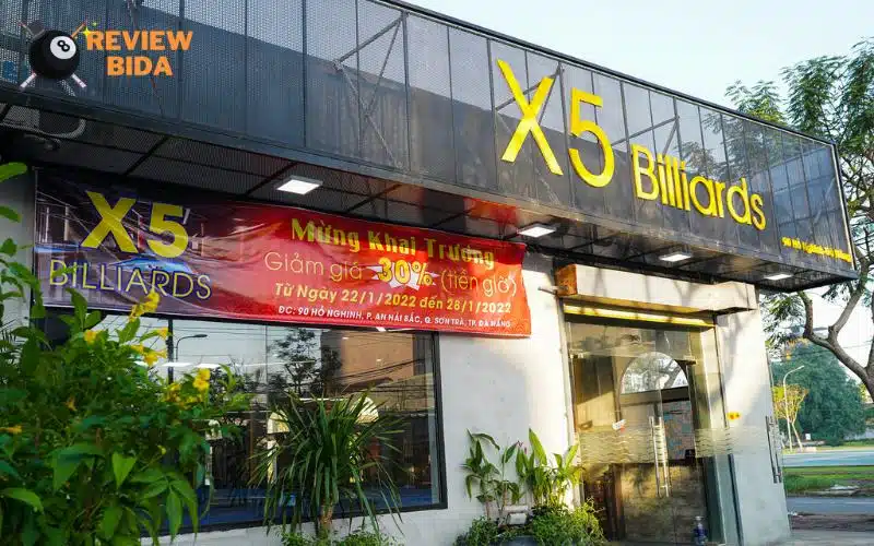 Review X5 Billiards: Trải nghiệm không gian và dịch vụ bida tại Đà Nẵng