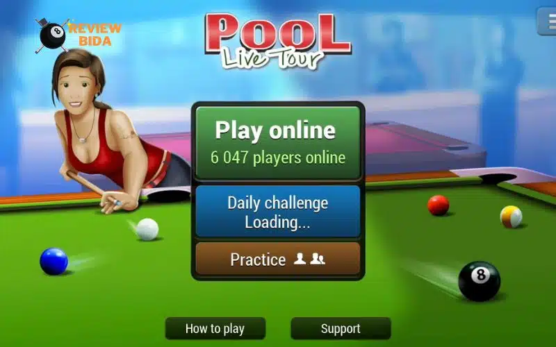 Game đánh bida trực tuyến Pool Live Tour