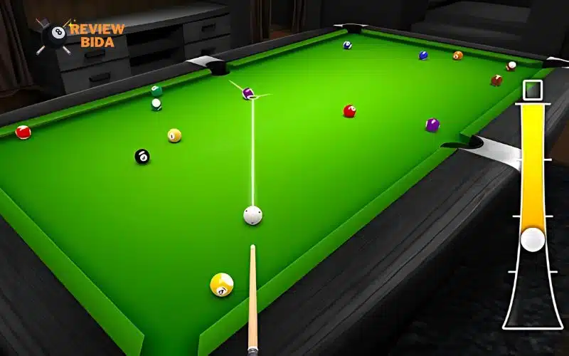 Đánh bida 3 băng cùng bạn bè trên tựa game Real Pool